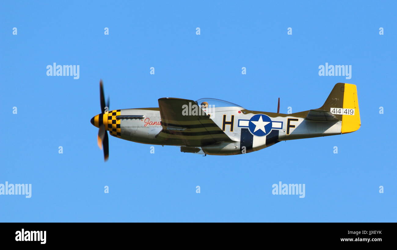 USAF WW2 P51 Mustang Banque D'Images