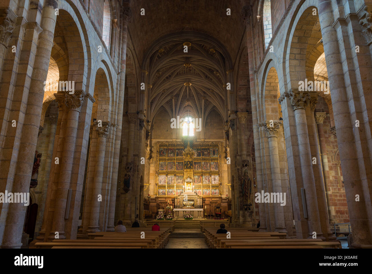 Basilique de San Isidoro, Leon, Espagne. Camino de Santiago. Banque D'Images