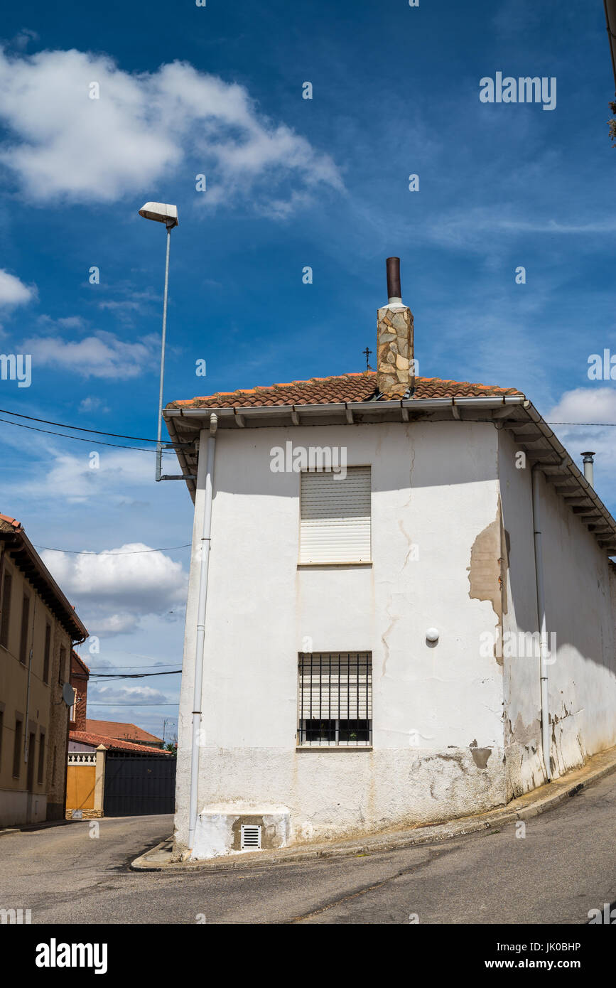 Villar de Mazarife, province de León, Espagne. Camino de Santiago. Banque D'Images