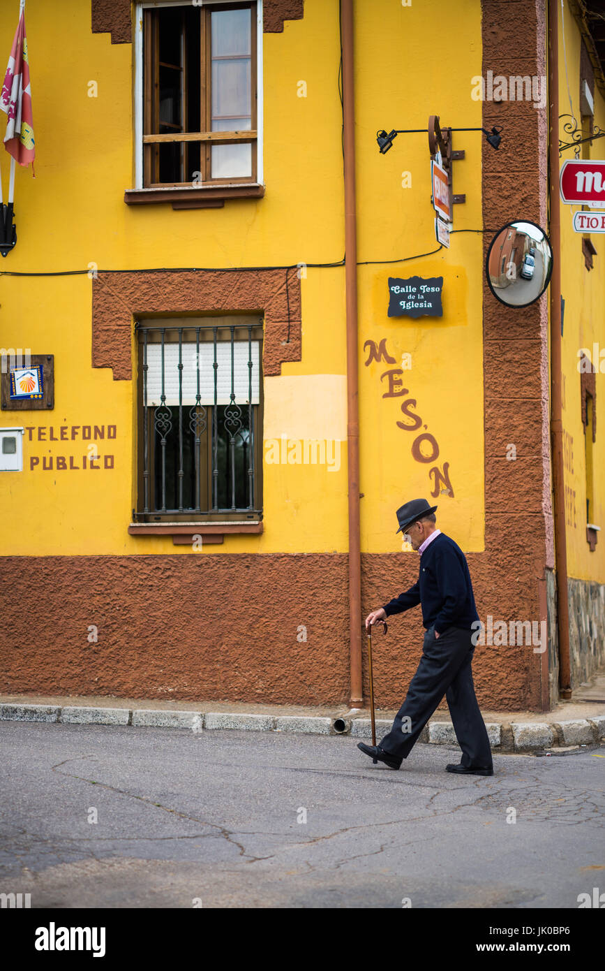 Villar de Mazarife, province de León, Espagne. Camino de Santiago. Banque D'Images