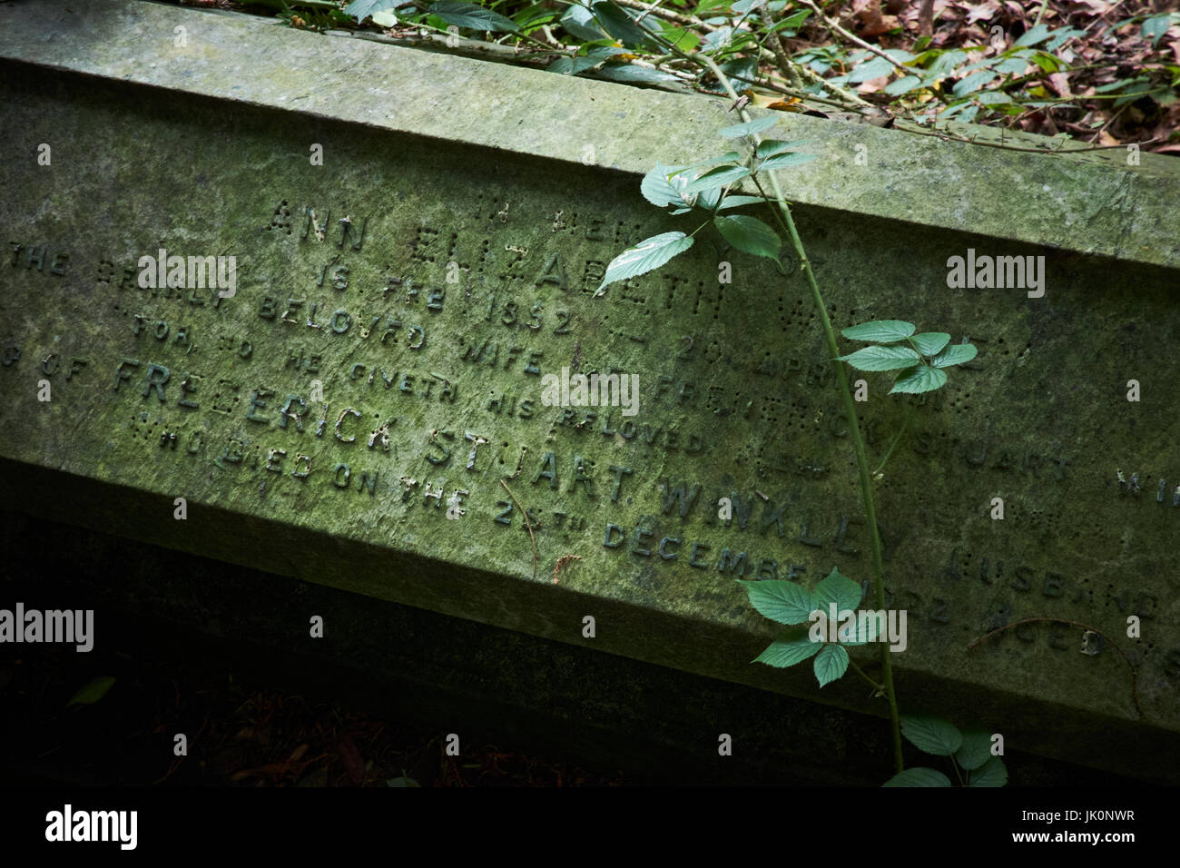 Cimetière, Harrow, London, UK Banque D'Images