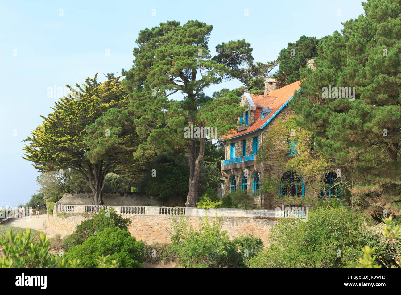 La France, la Loire-Atlantique (44), Pornic, villa sur le sentier du littoral // France, Loire Atlantique, Pornic, villa sur le sentier du littoral Banque D'Images