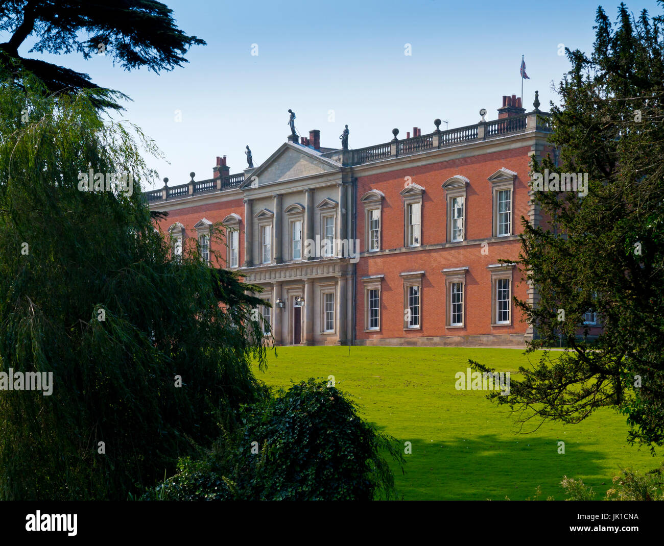 Staunton Harold Hall dans le Leicestershire Angleterre Royaume-uni un dix-huitième siècle. Banque D'Images