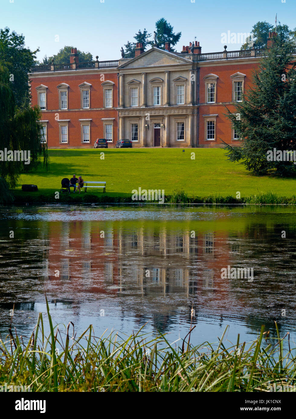 Staunton Harold Hall dans le Leicestershire Angleterre Royaume-uni un dix-huitième siècle. Banque D'Images