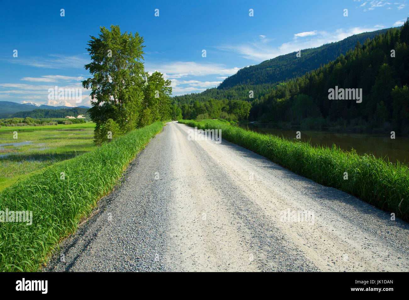 Tour Auto Road, Kootenai National Wildlife Refuge, New York Banque D'Images