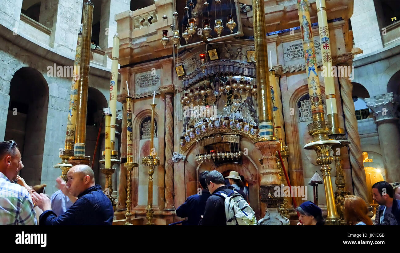 Jésus Christ Tombeau vide à Jérusalem Banque D'Images