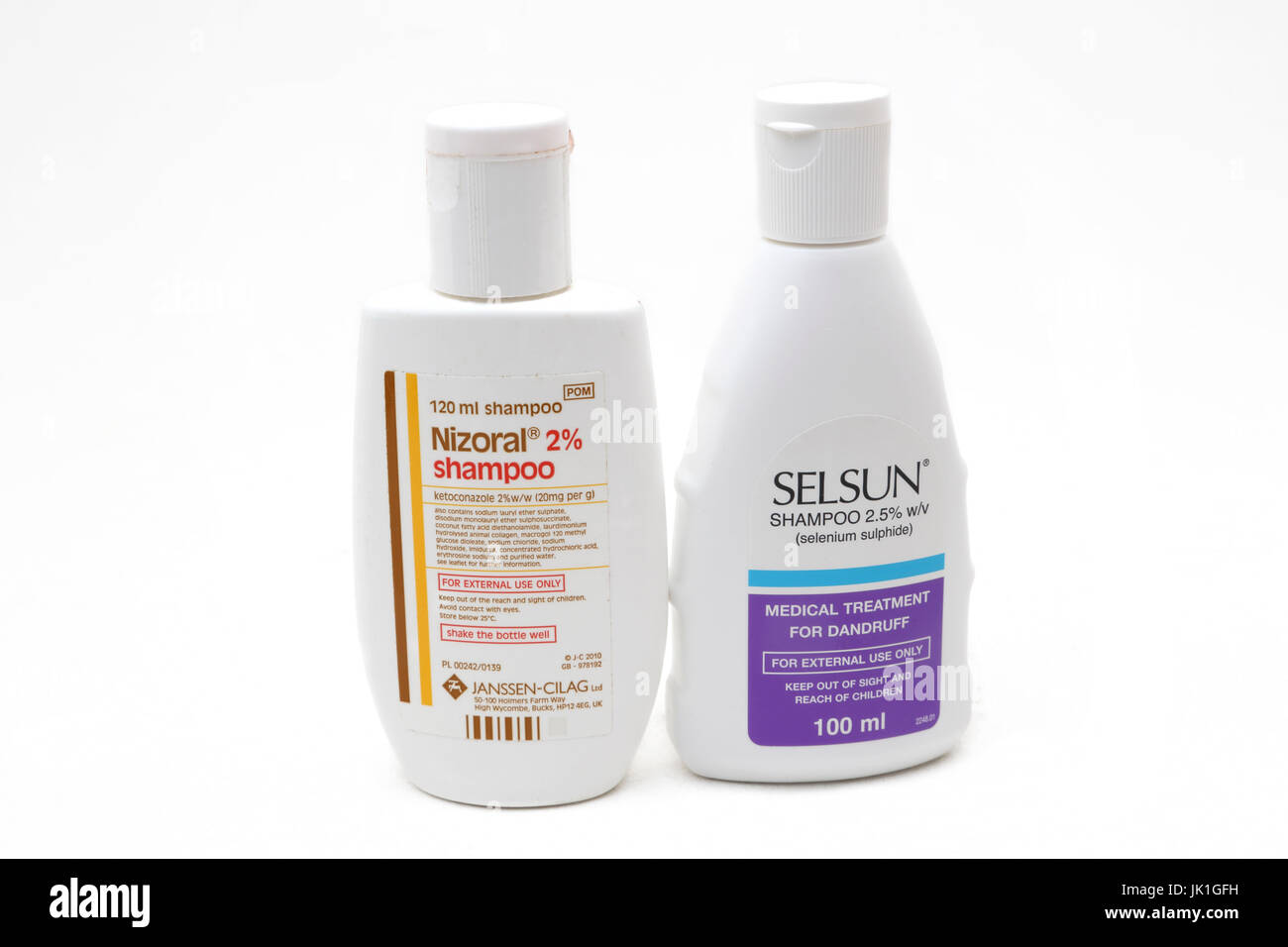 Nizoral shampooing Selsun et médicamentés Photo Stock - Alamy