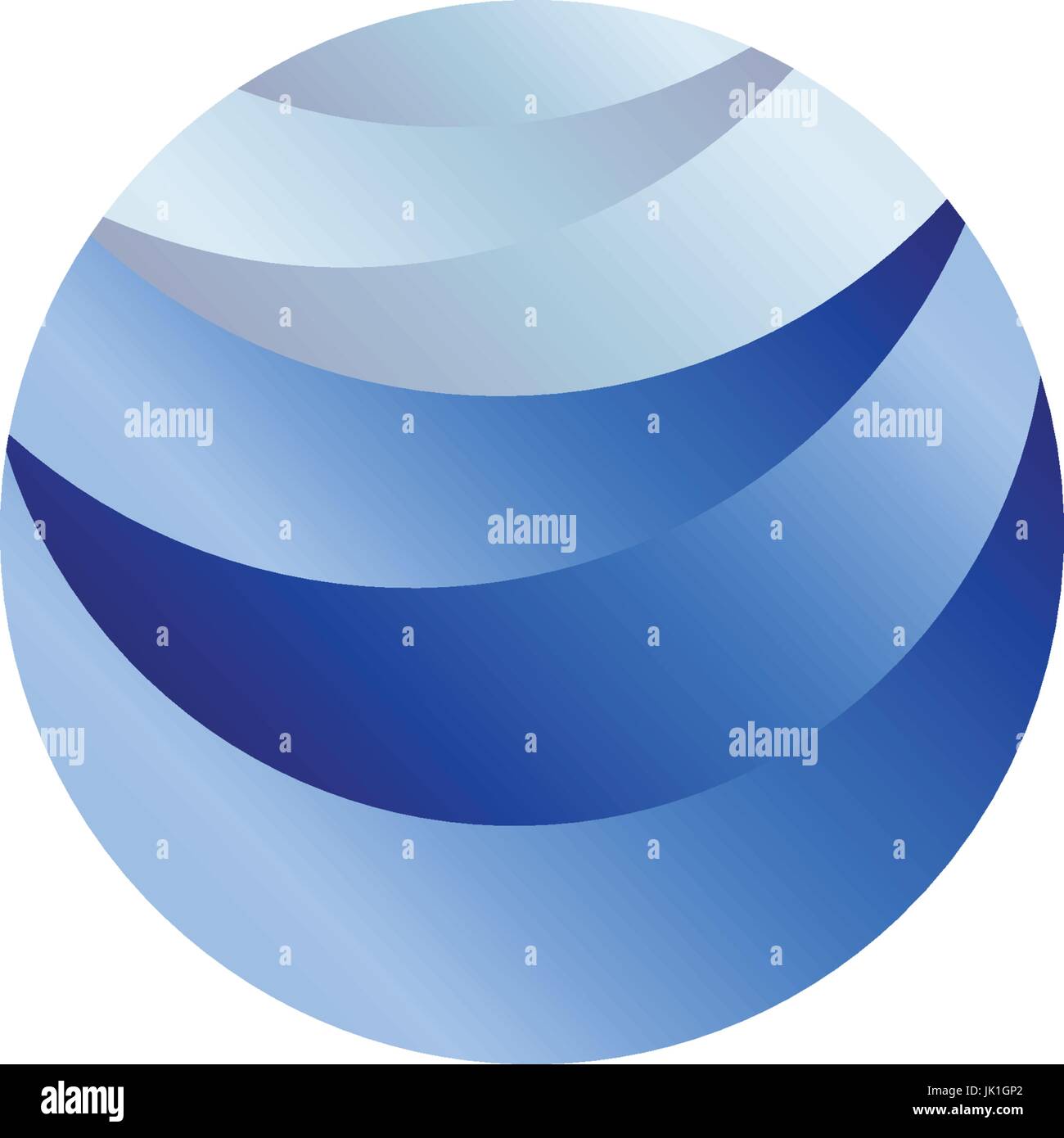 Résumé La forme ronde isolée, liquide couleur bleu océan, vague et sky, cloud logo. Logotype vectoriel stylisé de l'eau. Illustration de Vecteur