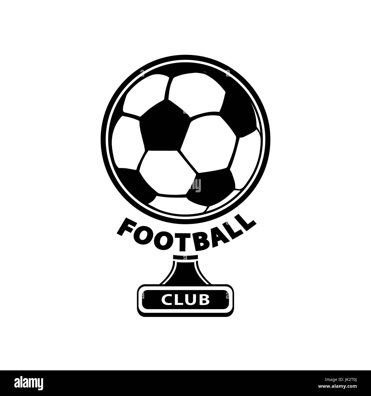 Logo foot ball, icône, isolé sur fond blanc. Vector illustration Illustration de Vecteur