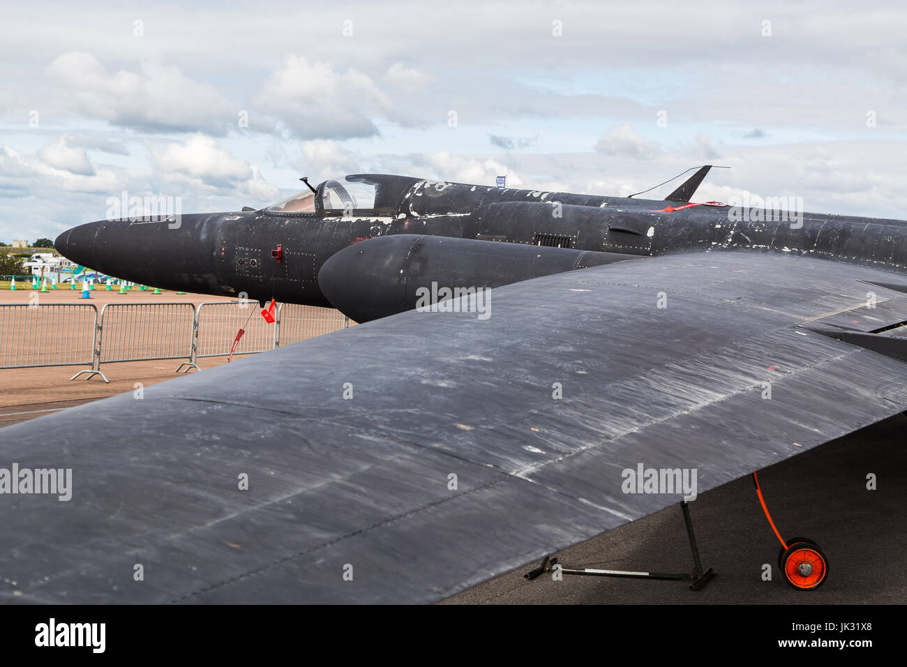 U-2 de l'USAF vu au 2017 Royal International Air Tattoo à Fairford Royal Air Force dans le Gloucestershire - le plus grand meeting aérien militaire dans le Banque D'Images