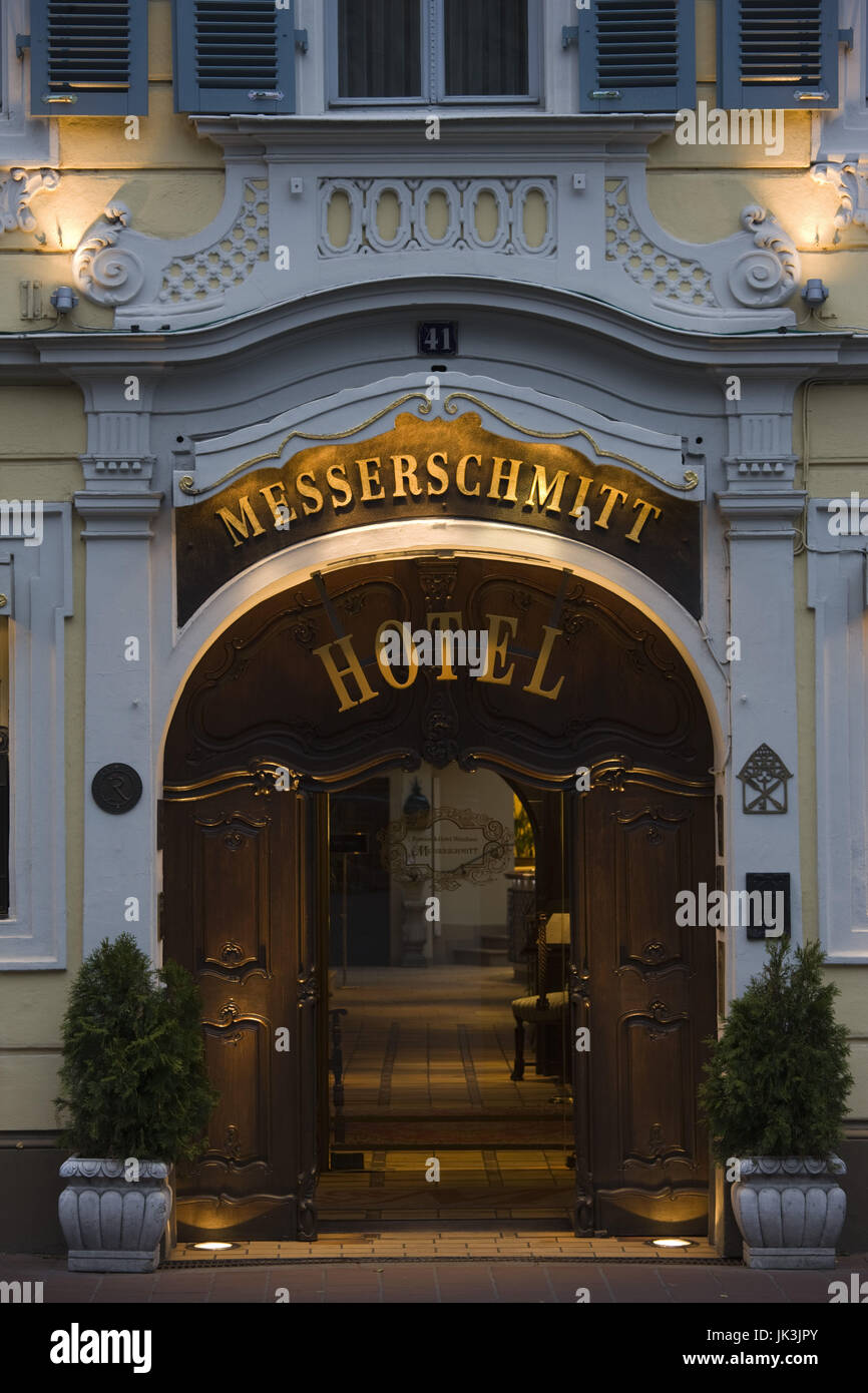 Germany, Bavaria, Bamberg, Hôtel Messerschmitt, ancienne résidence de Willy Messerschmitt, concepteur d'avions Banque D'Images