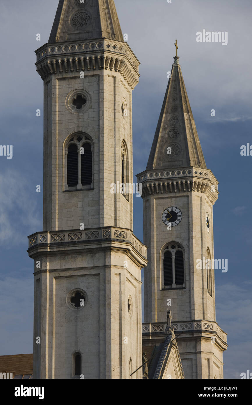 Germany, Bavaria, Munich, Église Saint Louis, Ludwigstraße, Banque D'Images