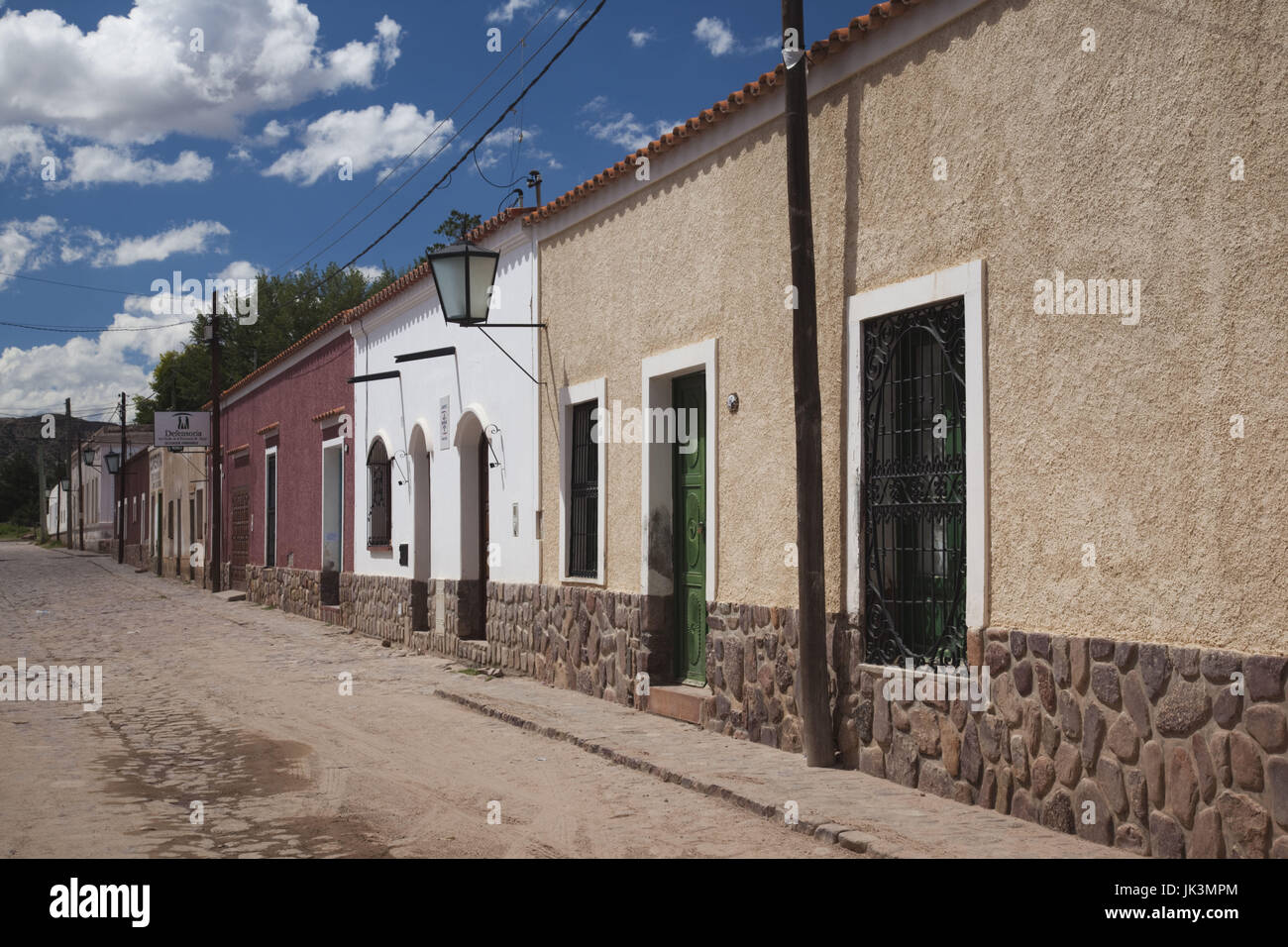 Argentine, Province de Jujuy, Quebrada de Humahuaca, canyon, Humamuaca détails de rue Banque D'Images