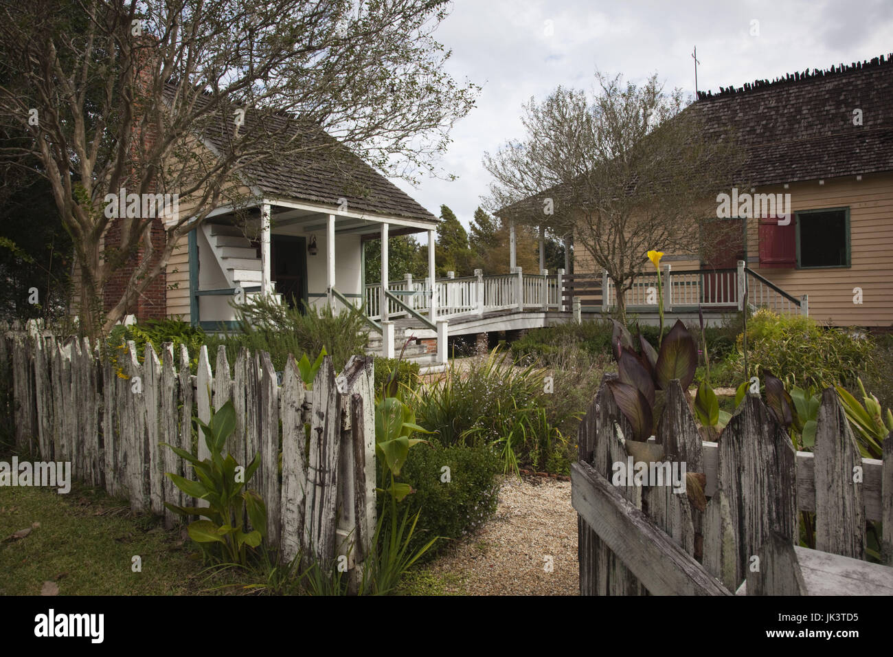 USA, Louisiane, pays Cajun, Lafayette, Vermillonville Créole Cajun Patrimoine et traditions populaires du parc, le Presbytere Banque D'Images