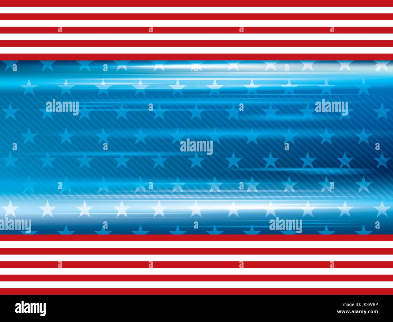 Fond bleu et rouge avec motif étoiles et l'éclat des lumières. Abstract vector background en célébration de l'indépendance des Etats Unis le 4 juillet, 17 Illustration de Vecteur