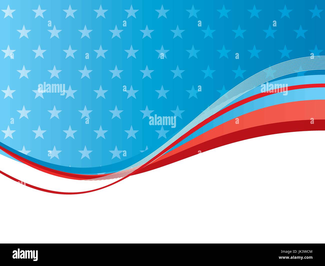 Fond bleu et rouge avec motif étoiles et l'éclat des lumières. Abstract vector background en célébration de l'indépendance des Etats Unis le 4 juillet, 17 Illustration de Vecteur