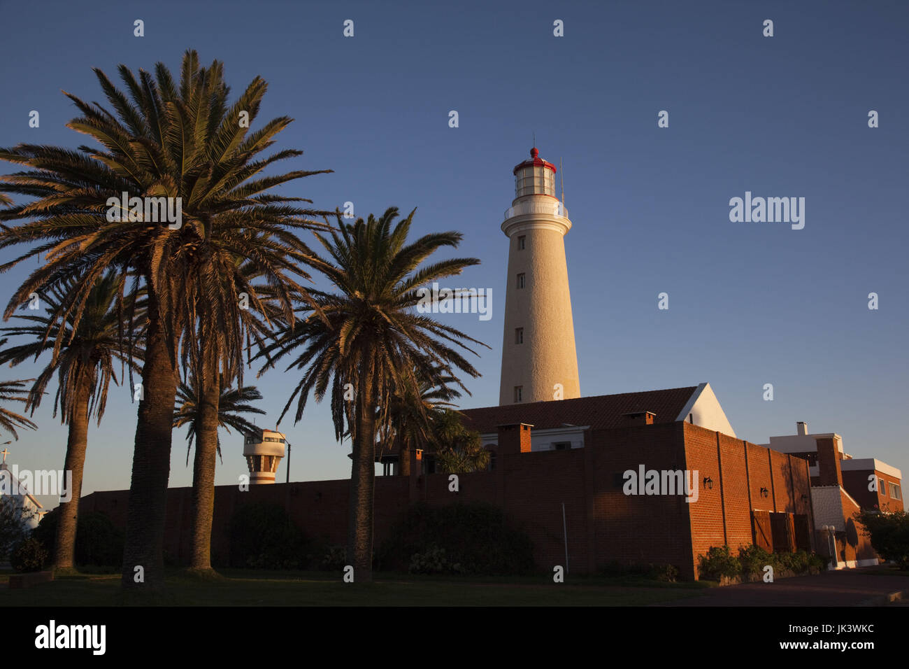 Uruguay, Punta del Este, ville phare, coucher du soleil Banque D'Images