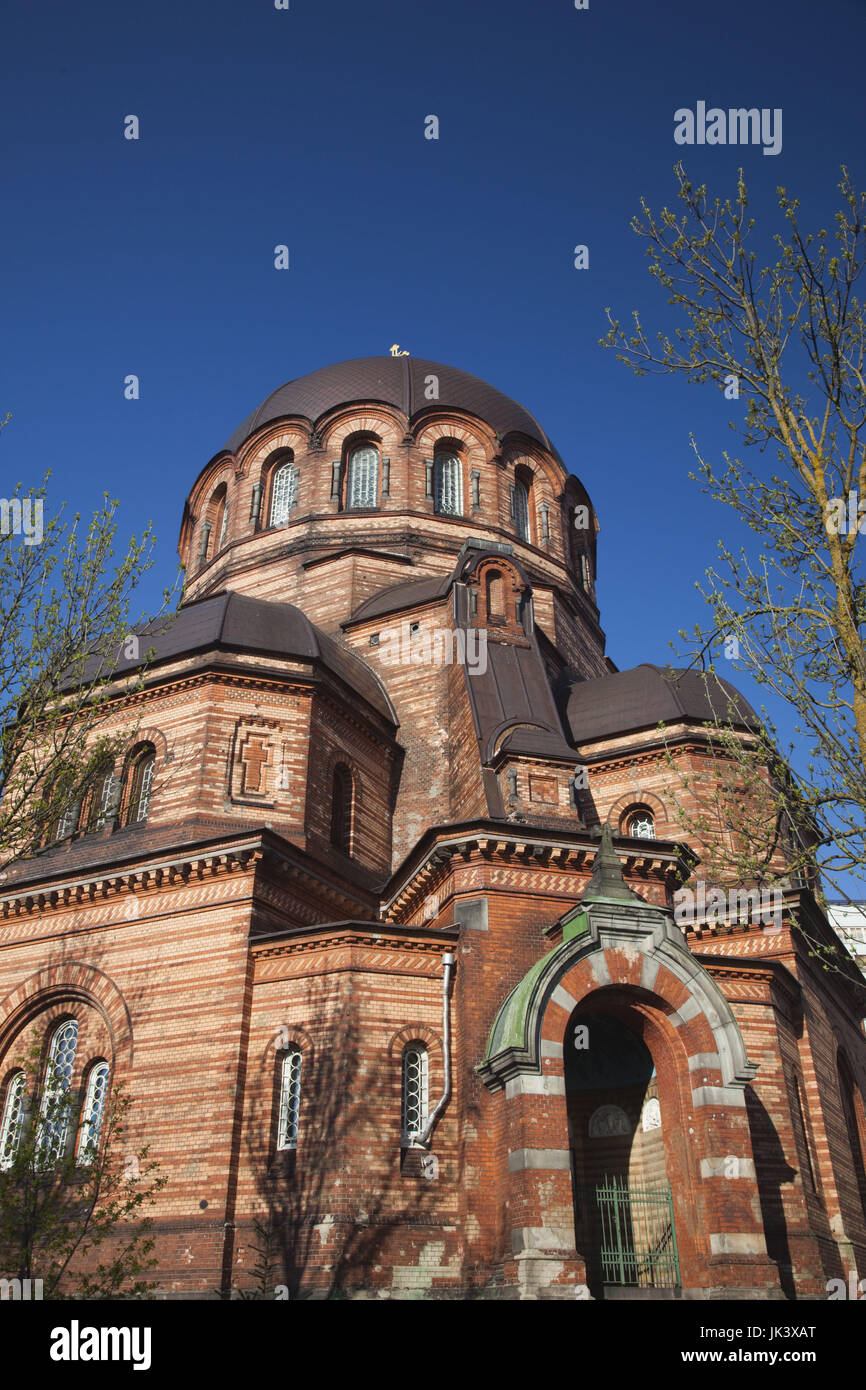 L'Estonie, le nord-est de l'Estonie, Tallinn, Cathédrale Orthodoxe Russe de la résurrection du Christ Banque D'Images