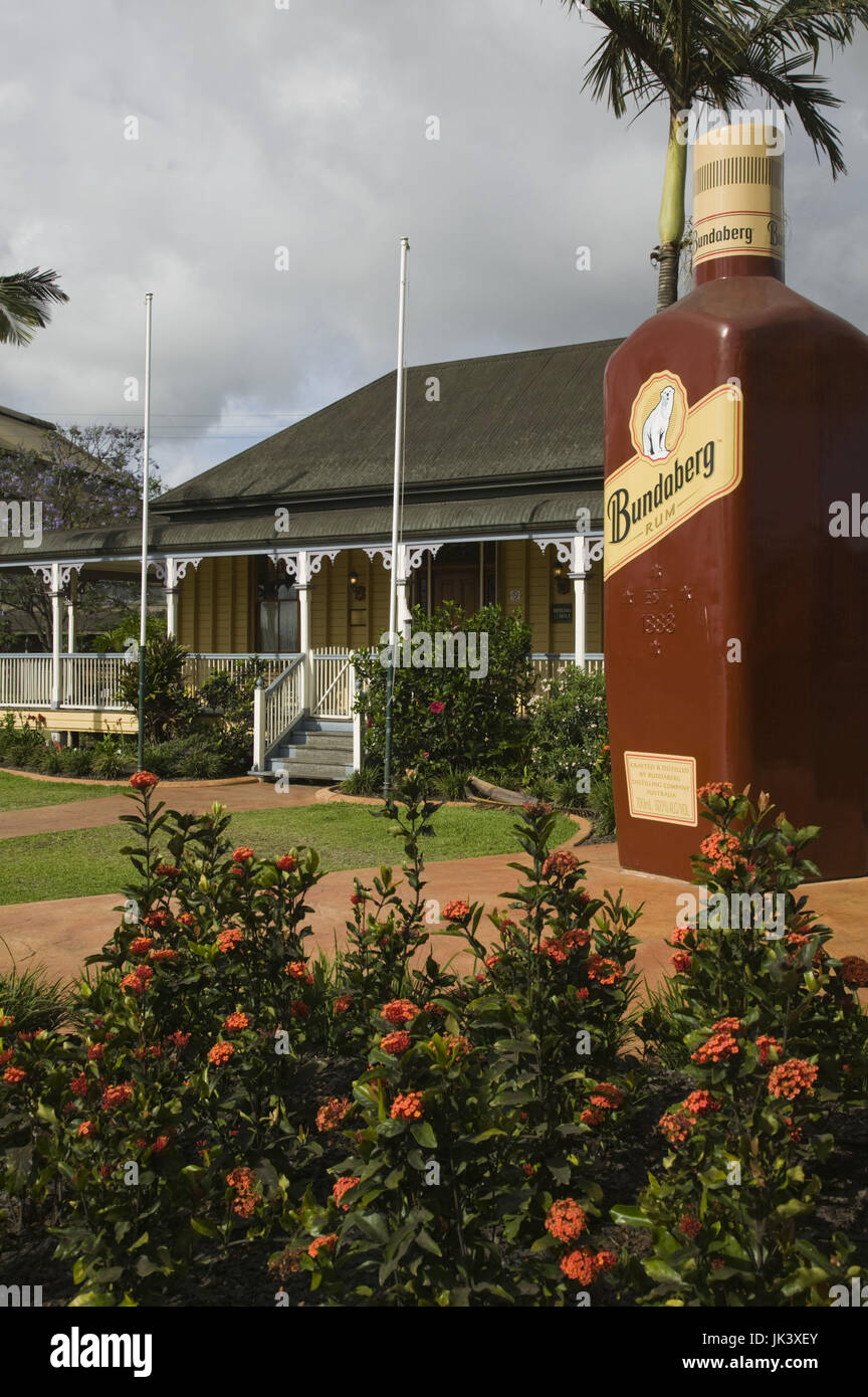 L'Australie, Queensland, Fraser Coast, Bundaberg, distillerie de rhum de Bundaberg, Centre d'accueil Banque D'Images