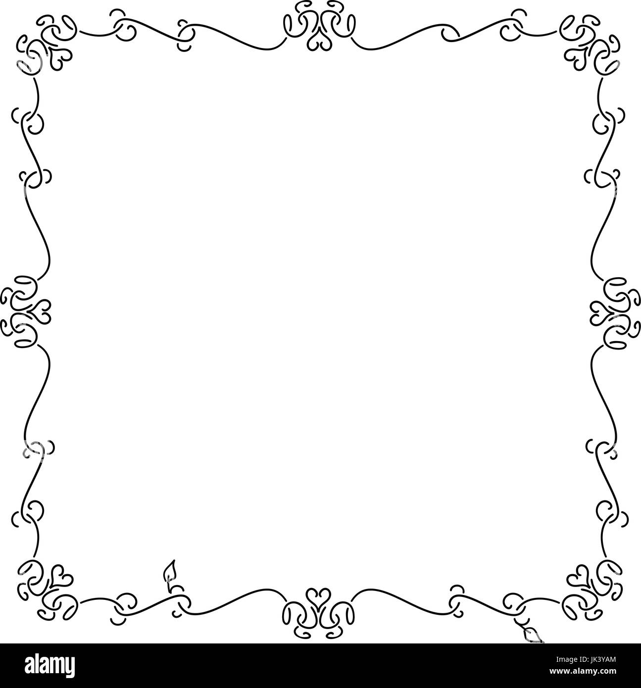 Cadre léger pour la décoration félicitations cartes, ainsi que pour l'enregistrement de toute conception Illustration de Vecteur