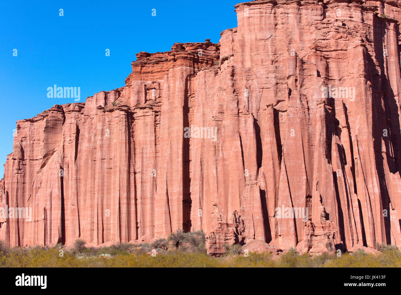 Les falaises rocheuses de Talampaya. La Rioja, en Argentine. Banque D'Images