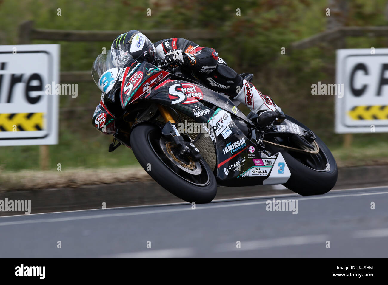 Michael Dunlop, course Supersport 200 2017 Nord-Ouest Banque D'Images