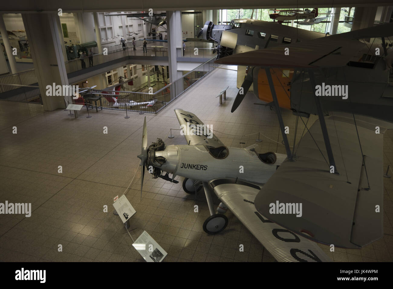 Germany, Bavaria, Munich, Deutsches Museum, Section de l'Aviation, monoplan Junkers, Banque D'Images