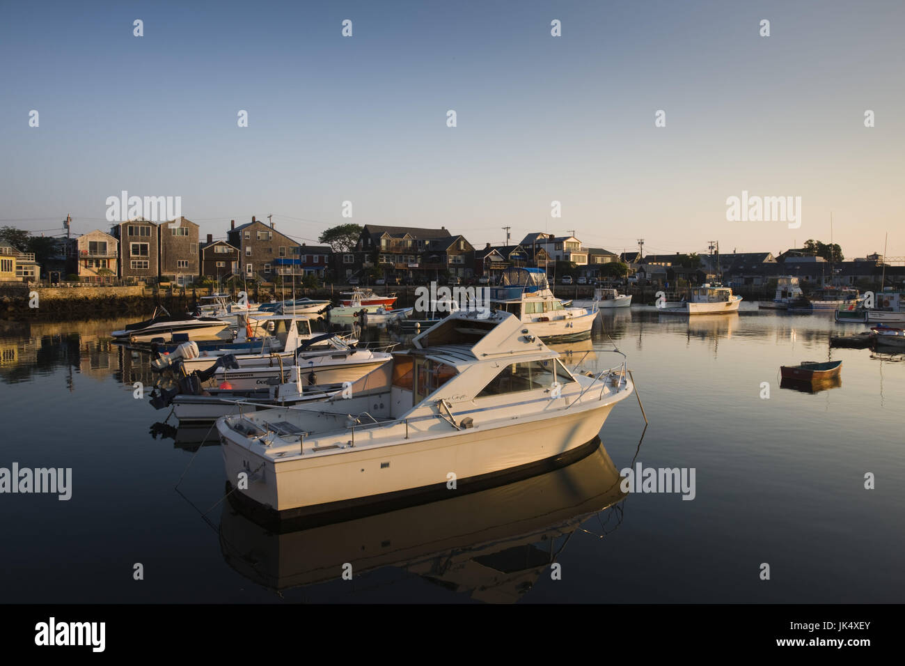 USA, Massachusetts, Cape Ann, Rockport, Rockport Harbor, matin, Banque D'Images