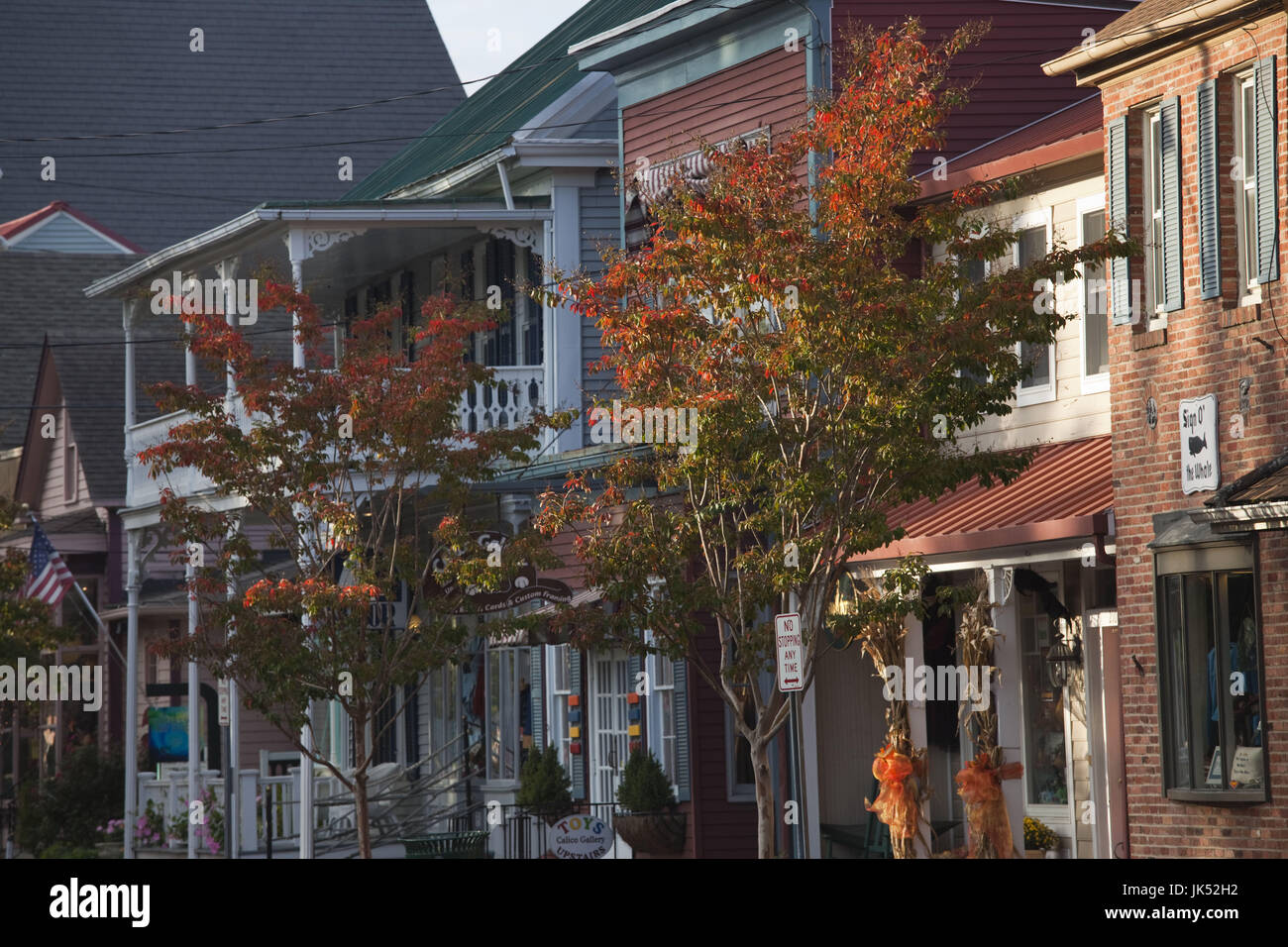 USA, Maryland, rive est de la baie de Chesapeake, St. Michaels, village détail Banque D'Images