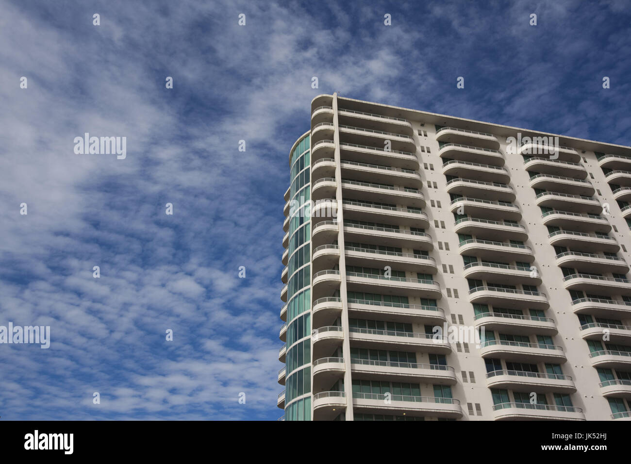 USA, au Mississippi, Biloxi, les tours d'immeuble à condo, Beach Boulevard Banque D'Images