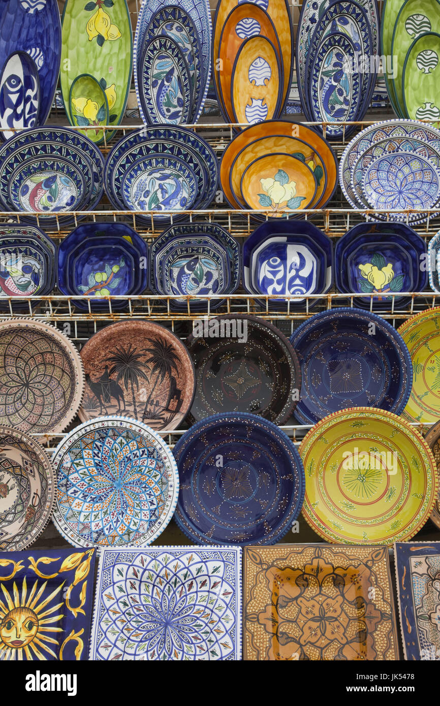 La Tunisie, la Côte Centrale de Tunisie, Port El Kantaoui, la poterie tunisienne Banque D'Images