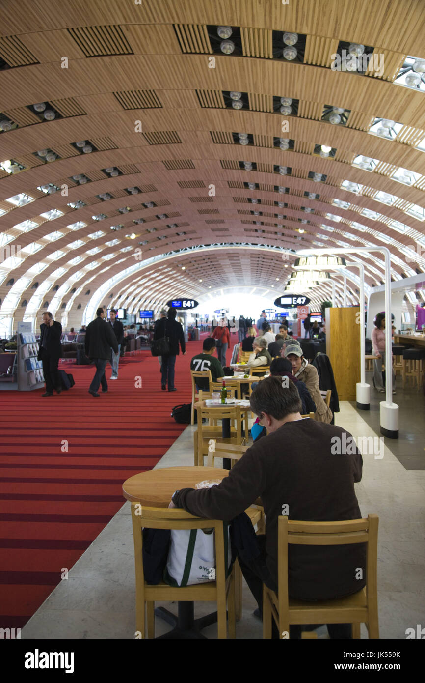 France, Paris, Charles de Gaulle, zone de départ de l'international