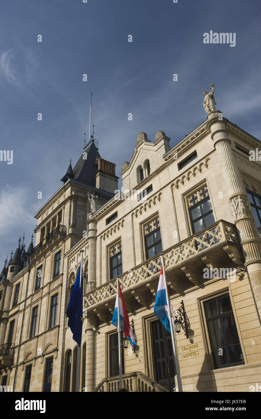 Luxembourg, Luxembourg-ville, le Palais Grand Ducal, le palais du Grand Duc, Banque D'Images