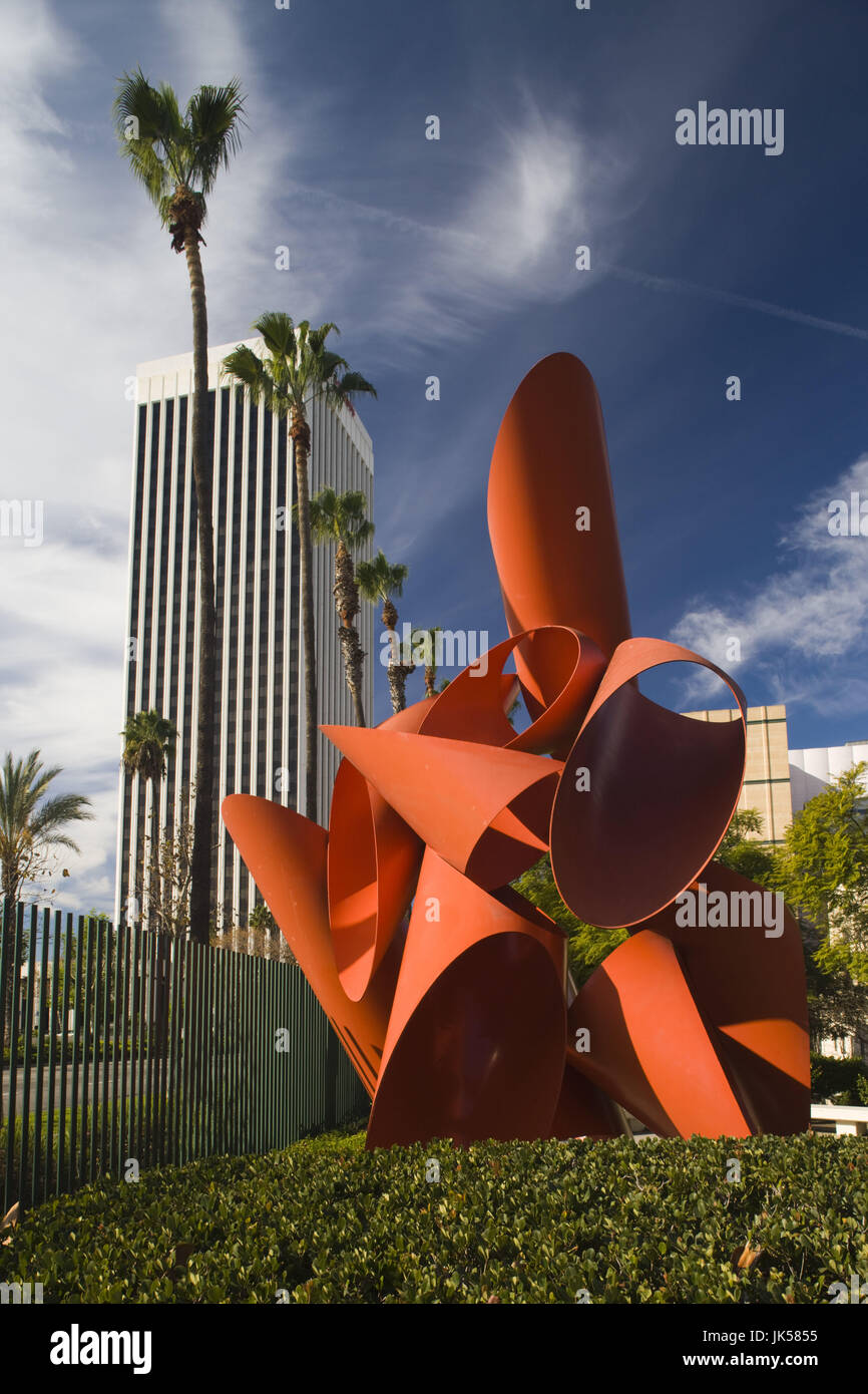 USA, Californie, Los Angeles, Miracle Mile District, entrée à La Brea Tar Pits sur Wilshire Boulevard Banque D'Images