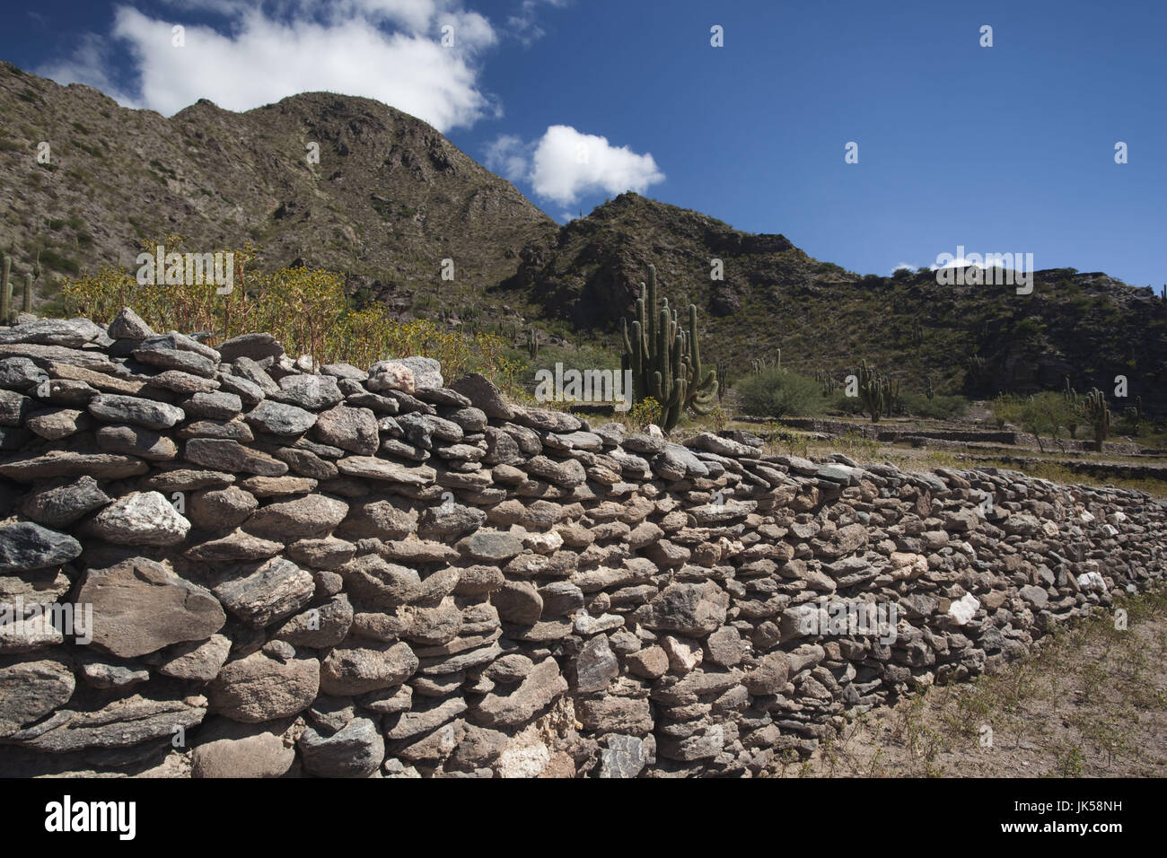 L'Argentine, la province de Tucuman, Quilmes, ruines des anciens peuples autochtones de règlement AD 1000 Banque D'Images