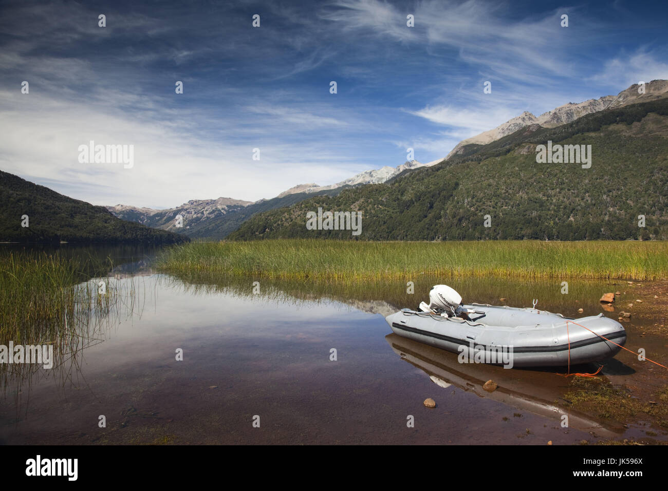 Argentine, province de Neuquen, Lake District, Route des Sept Lacs, lac Falkner Banque D'Images