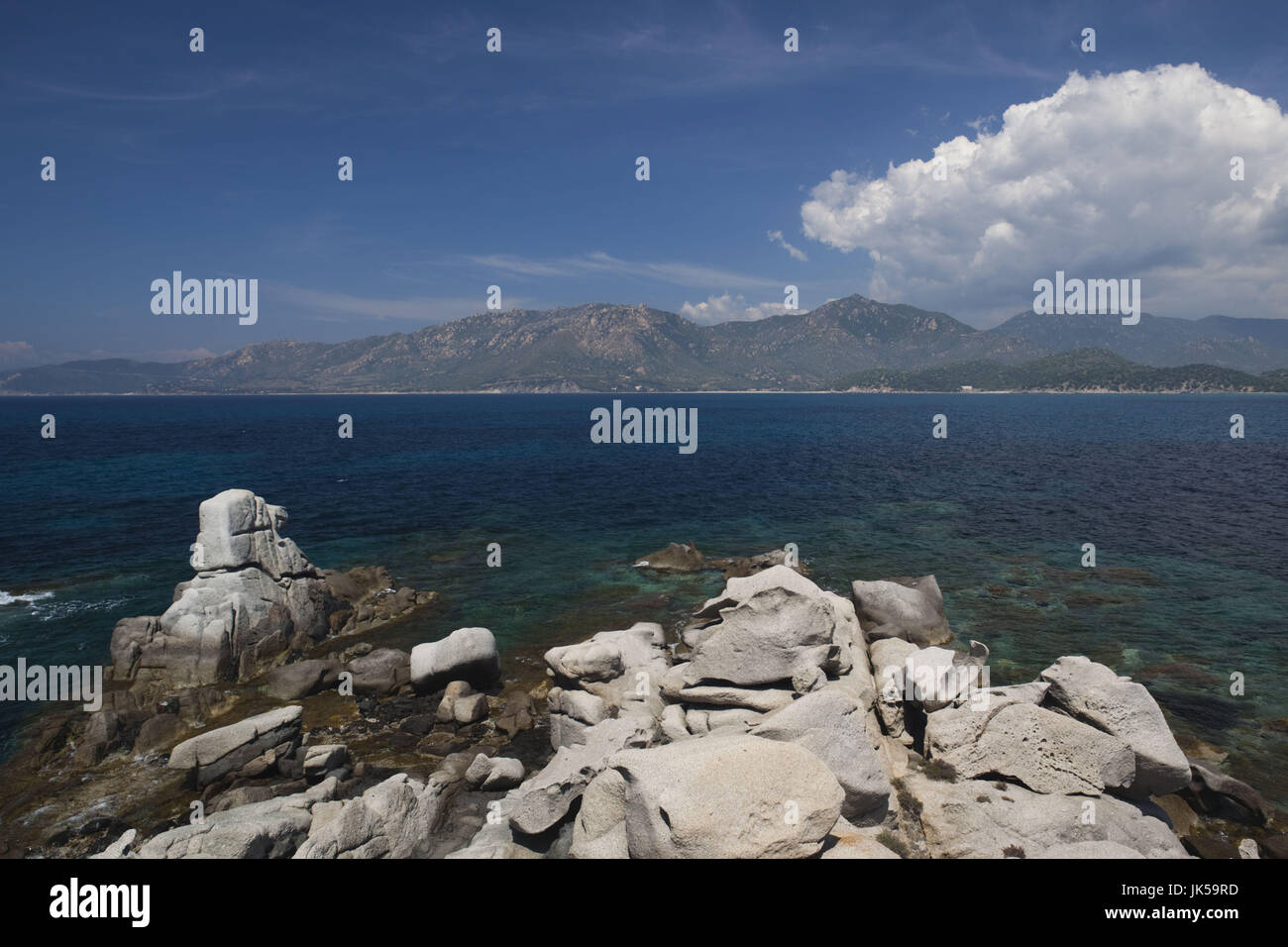 Italie, Sardaigne, région Sarrabus, Porto Giunco, Golfo de Carbonara Banque D'Images