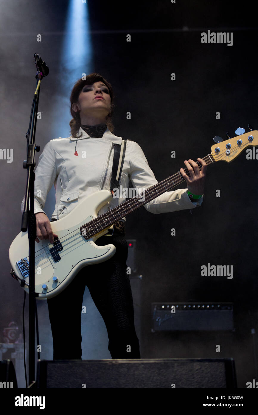 22, juillet, 2017. Sheffield, Royaume-Uni. Primal Scream headline la scène principale à la Sheffield Jalonnages Festival. © Gary Bagshawe / Alamy Live News. Banque D'Images