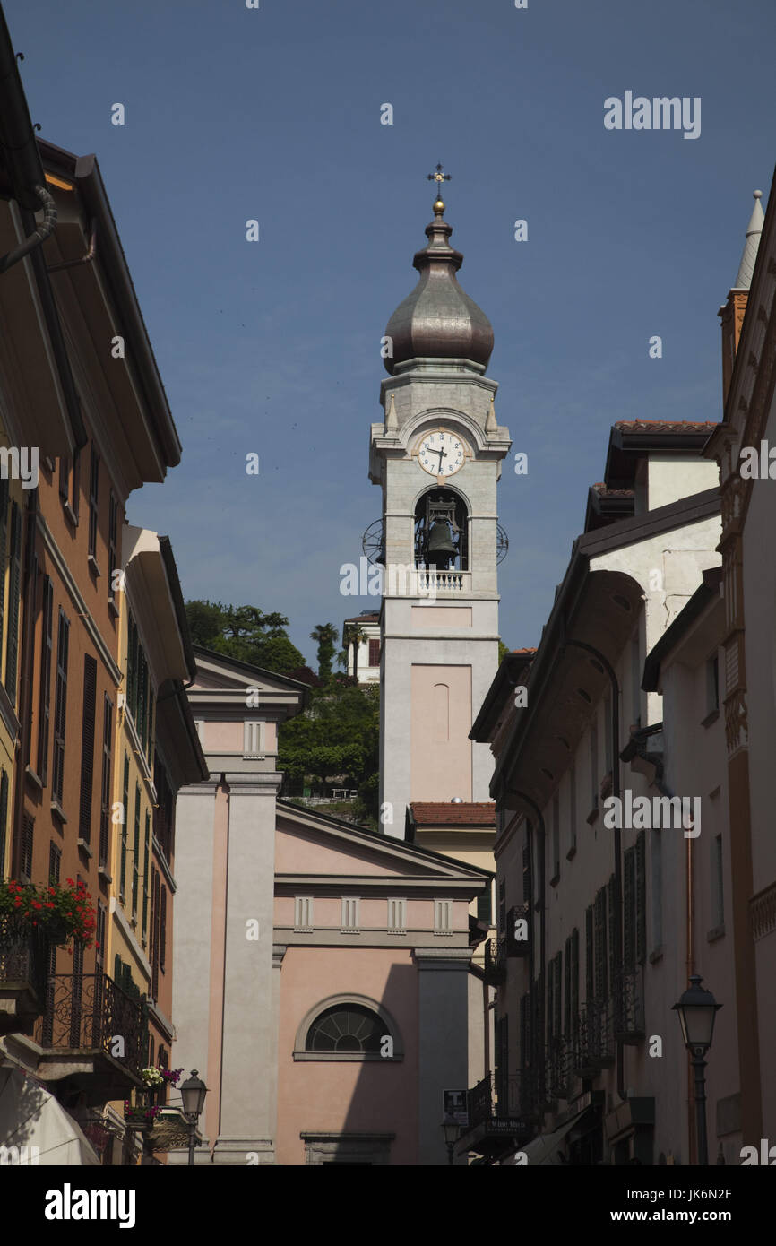 L'Italie, la Lombardie, région des lacs, lac de Côme, Menaggio, Chiesa San Stefano church Banque D'Images