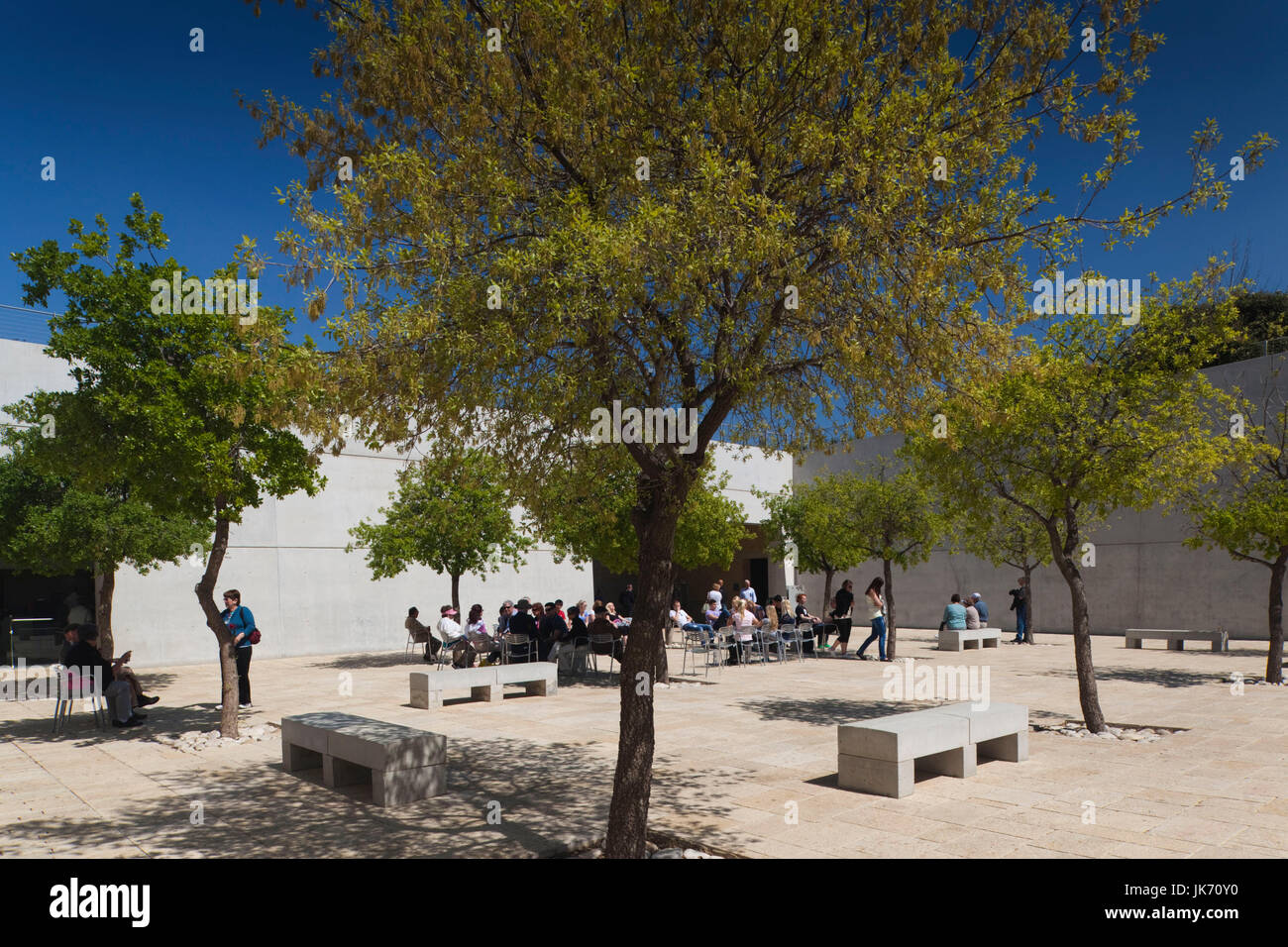 Israël, Jérusalem, le Mont Herzl, Vad Yashem Holocaust Memorial, cour Banque D'Images