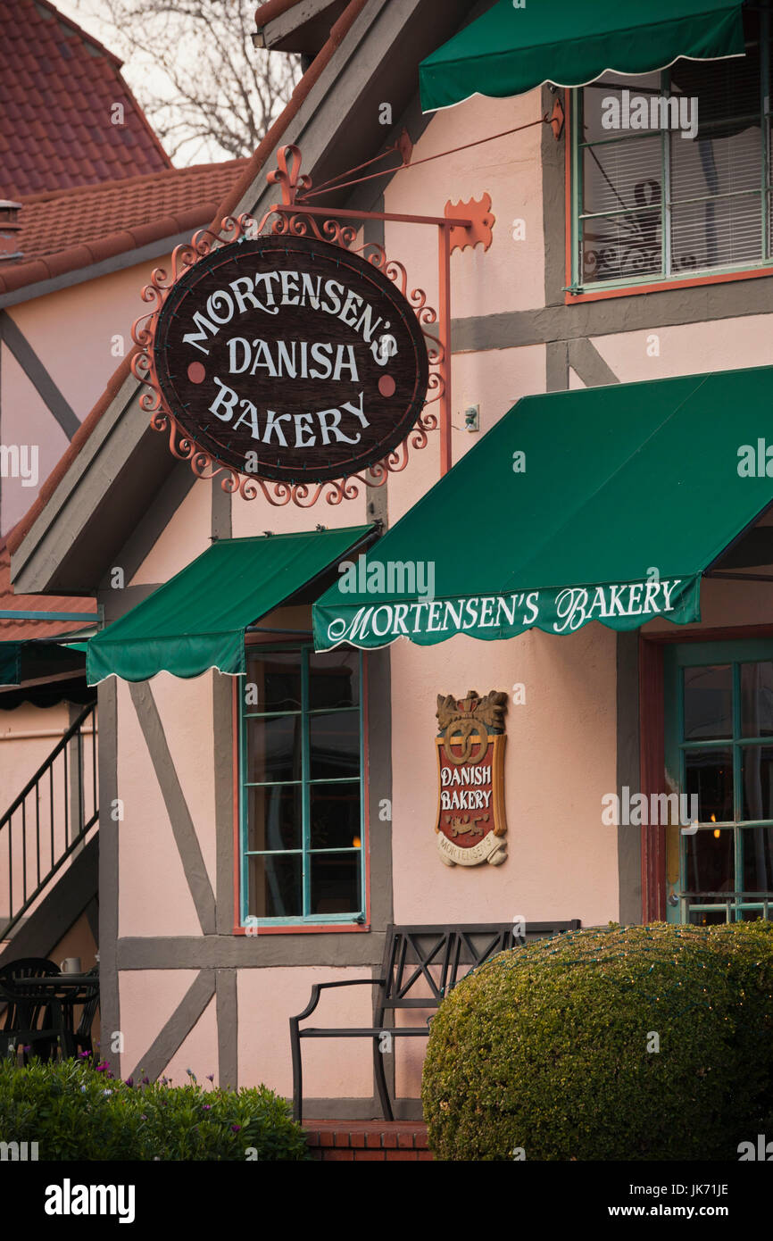 États-unis, Californie, Californie du Sud, Solvang, ville du patrimoine mondial, le danois danois bakery Banque D'Images