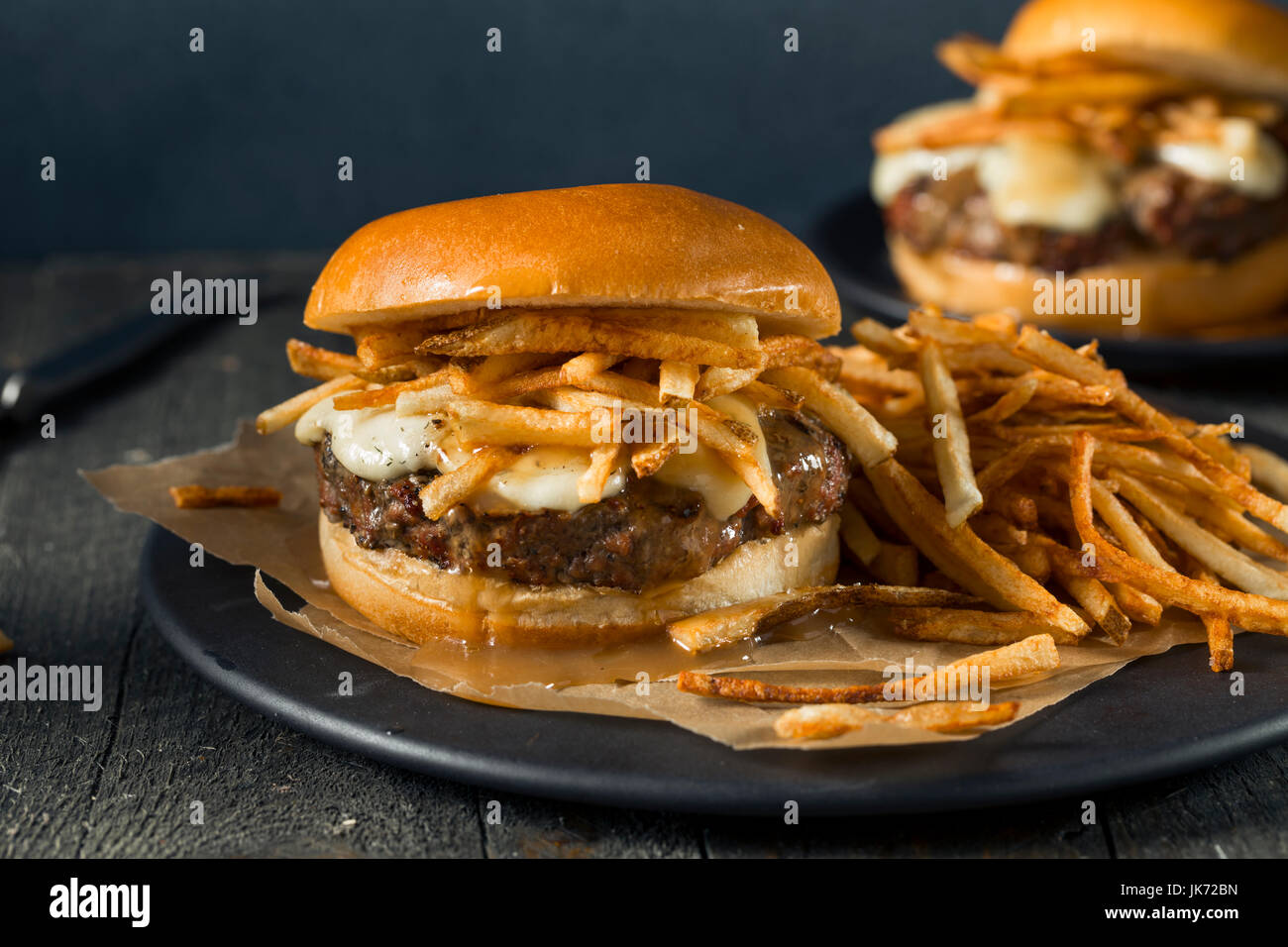 Poutine Burger Banque D Image Et Photos Alamy