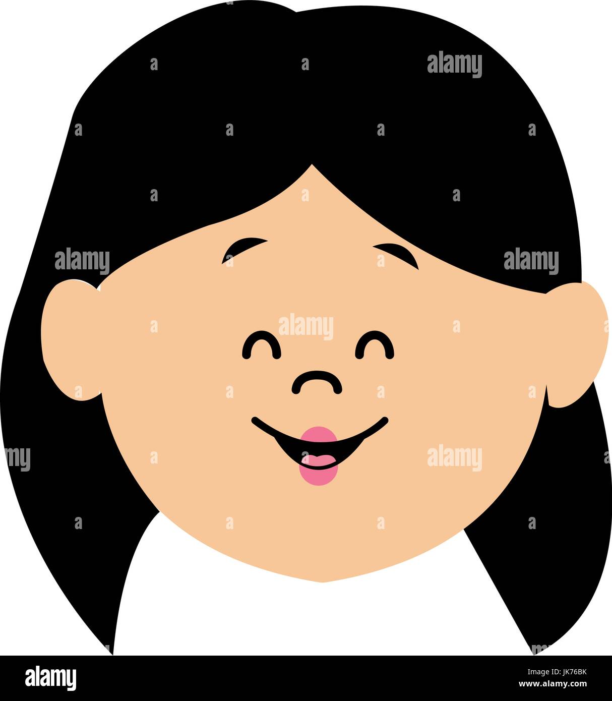 Profil Mignon Personnage Feminin Avatar Femme Image Vectorielle Stock Alamy