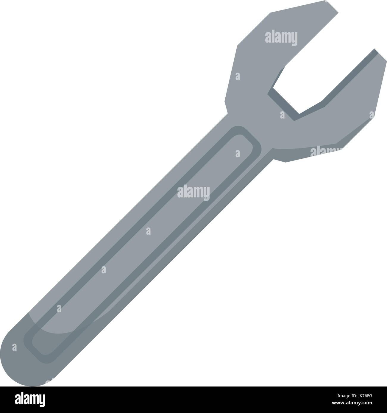 L'outil clé de l'icône de support de réparation Illustration de Vecteur