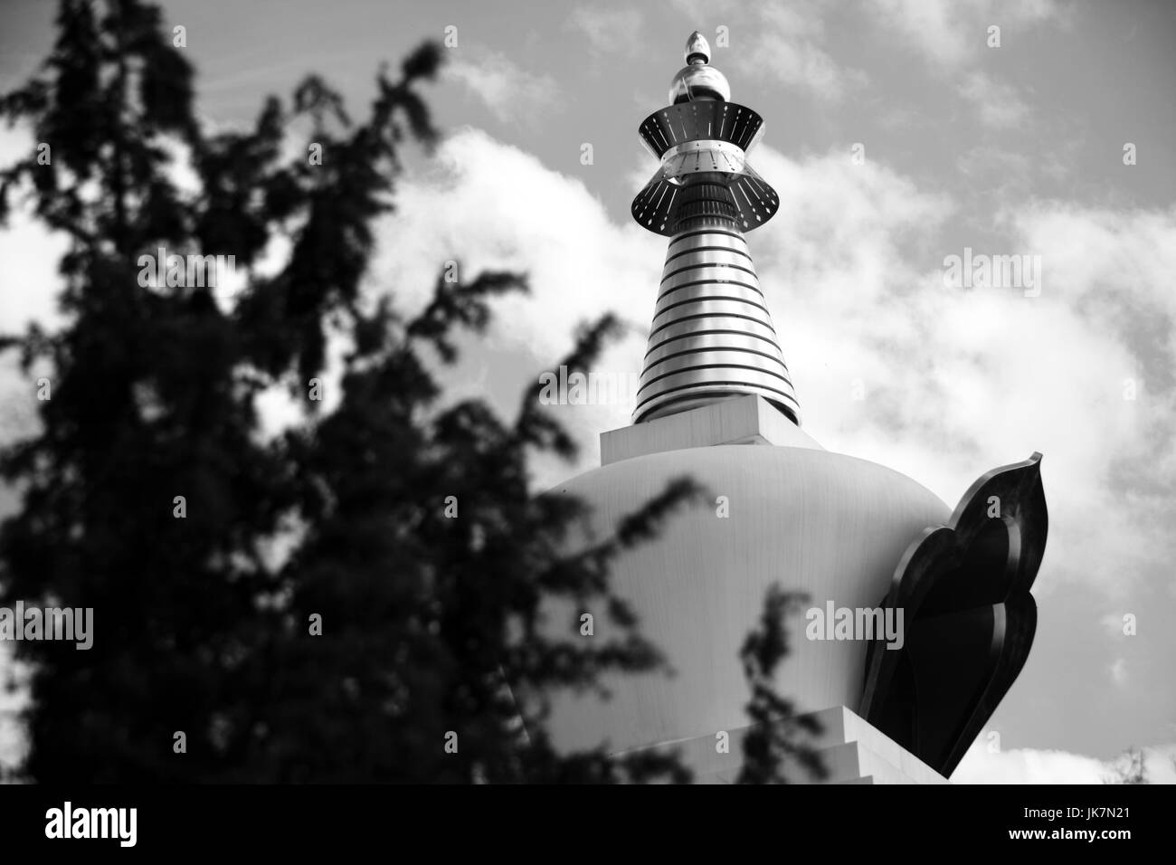 Le centre bouddhiste de la Voie du Diamant Kagyu dans Bécske, Hongrie Banque D'Images