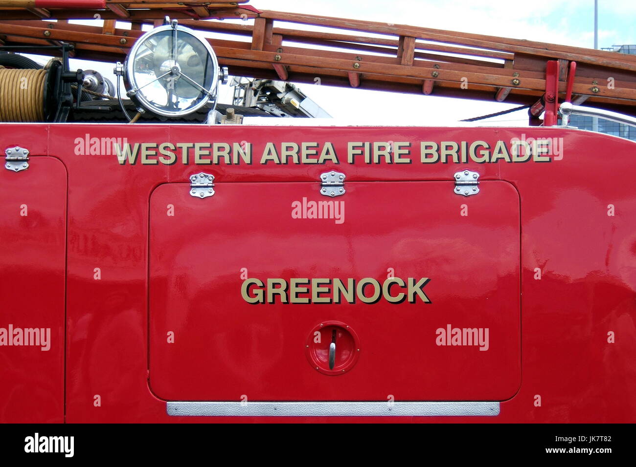 Strathclyde fire brigade préservation groupe society vintage du matériel d'incendie et tous les moteurs Banque D'Images