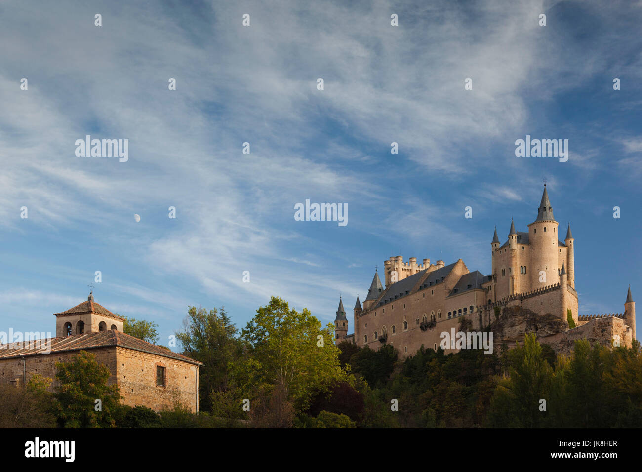 L'Espagne, Castilla y Leon Région, province de segovia, Ségovie, l'Alcazar Banque D'Images