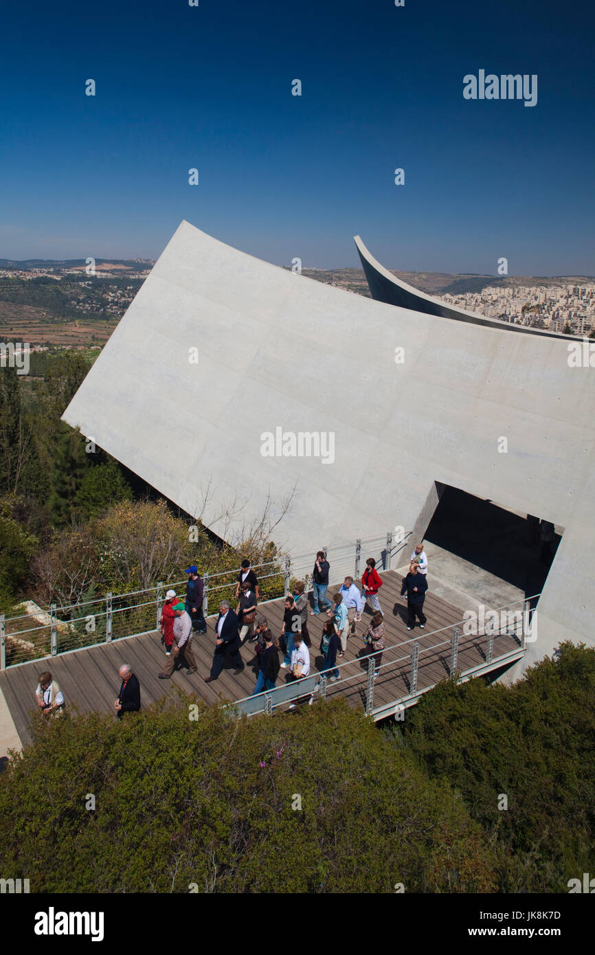 Israël, Jérusalem, le Mont Herzl, Vad Yashem Holocaust Memorial, extérieur Banque D'Images