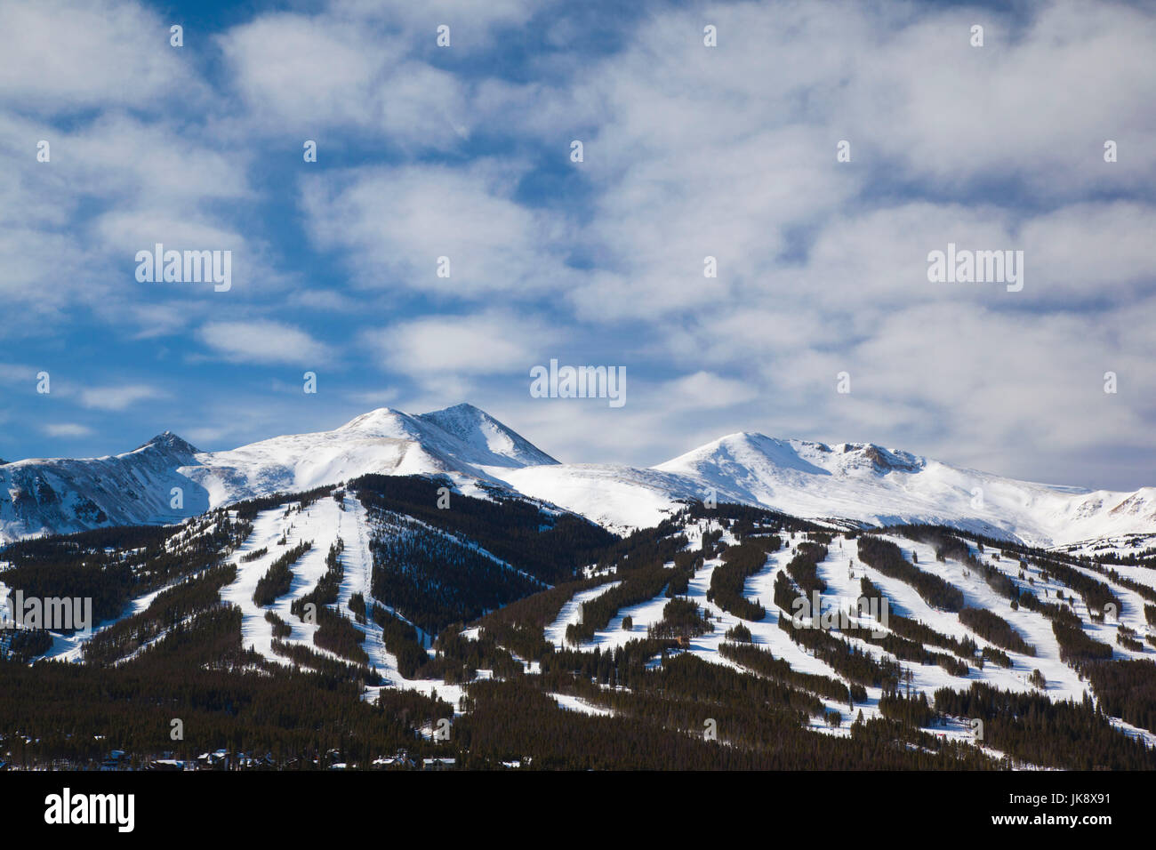 USA, Colorado, Breckenridge, vue sur les montagnes de Ten Mile Banque D'Images