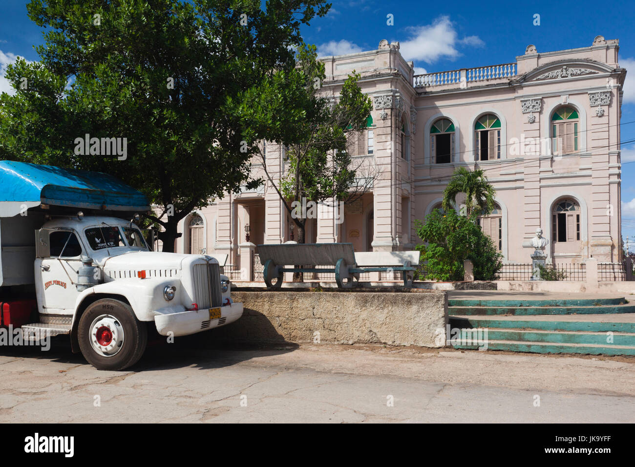 Cuba, province de Matanzas, Colon, les bâtiments de la ville Banque D'Images